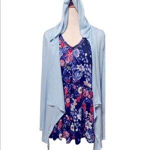 Wildfox Sweat light blue lightweight cardigan, new